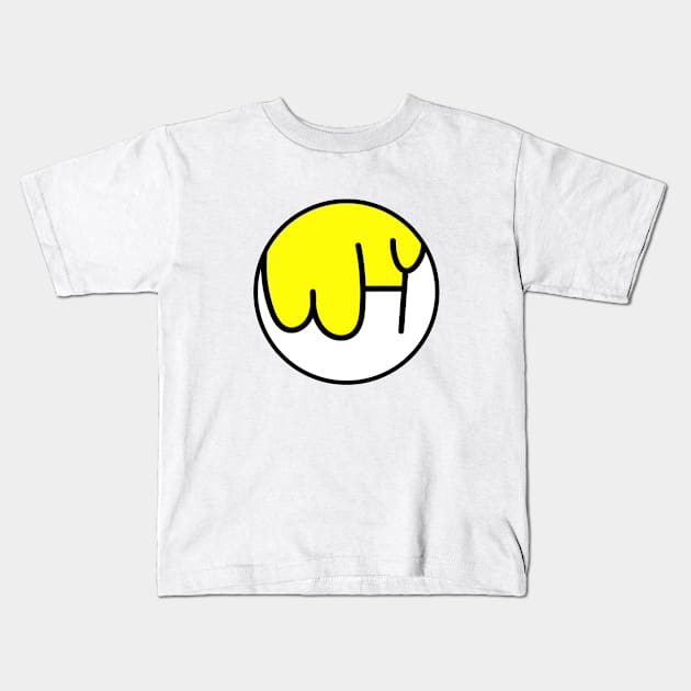 two tone yellow and white Kids T-Shirt by WHY